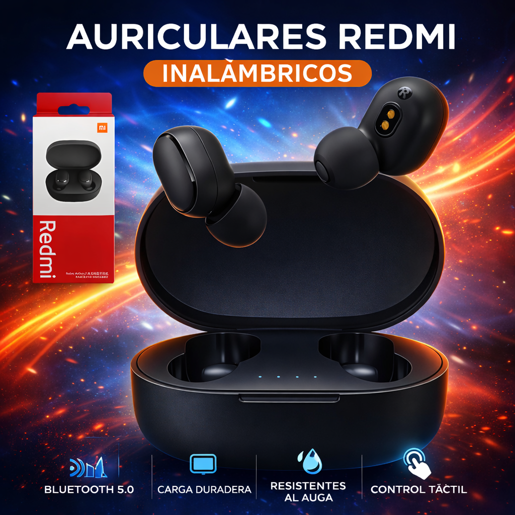 Auriculares Inalámbricos Estilo Redmi Pro – Bluetooth, Sonido Envolvente